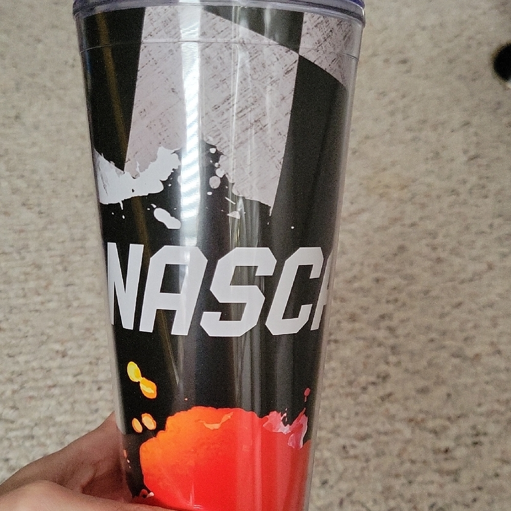 NASCAR Tumbler with Red and Black Design